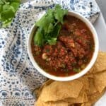 salsa in small bowl