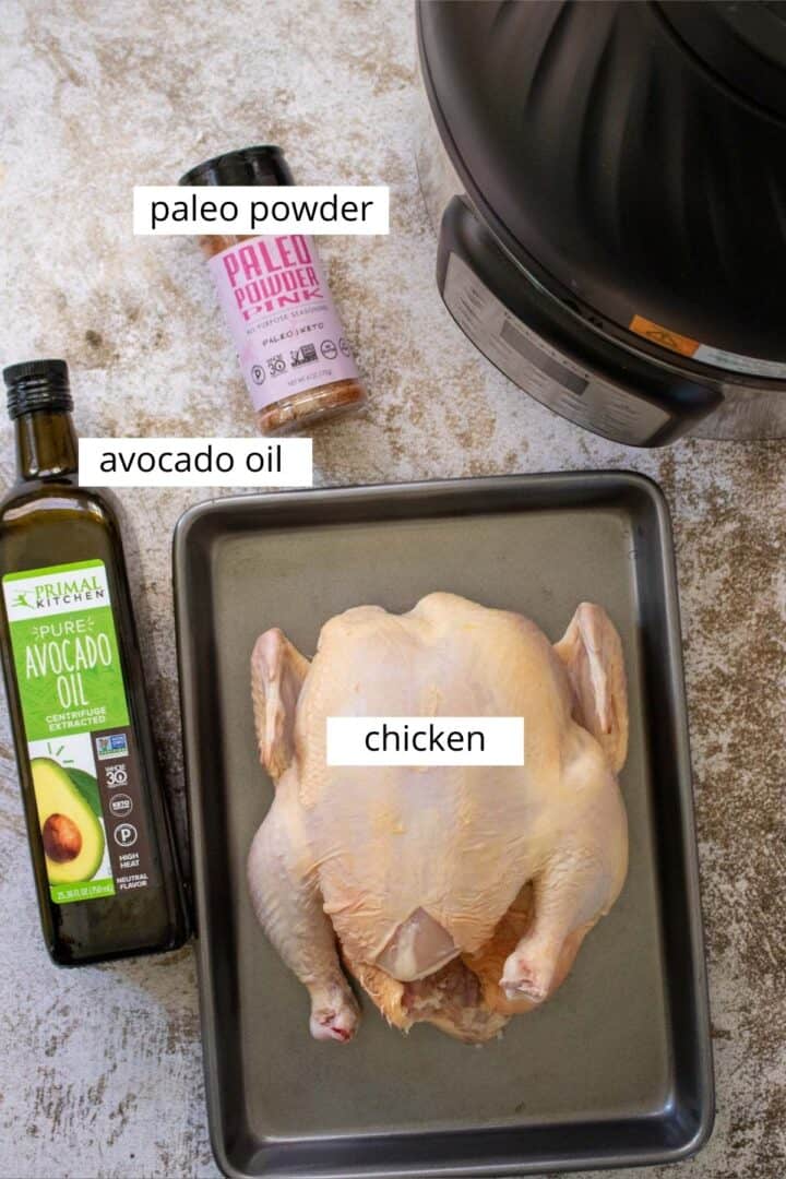 crispy air fryer whole chicken ingredients