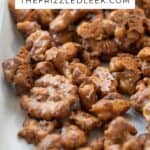 candied walnuts on baking tray
