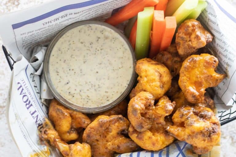 Crispy AirFried Buffalo Cauliflower The Frizzled Leek