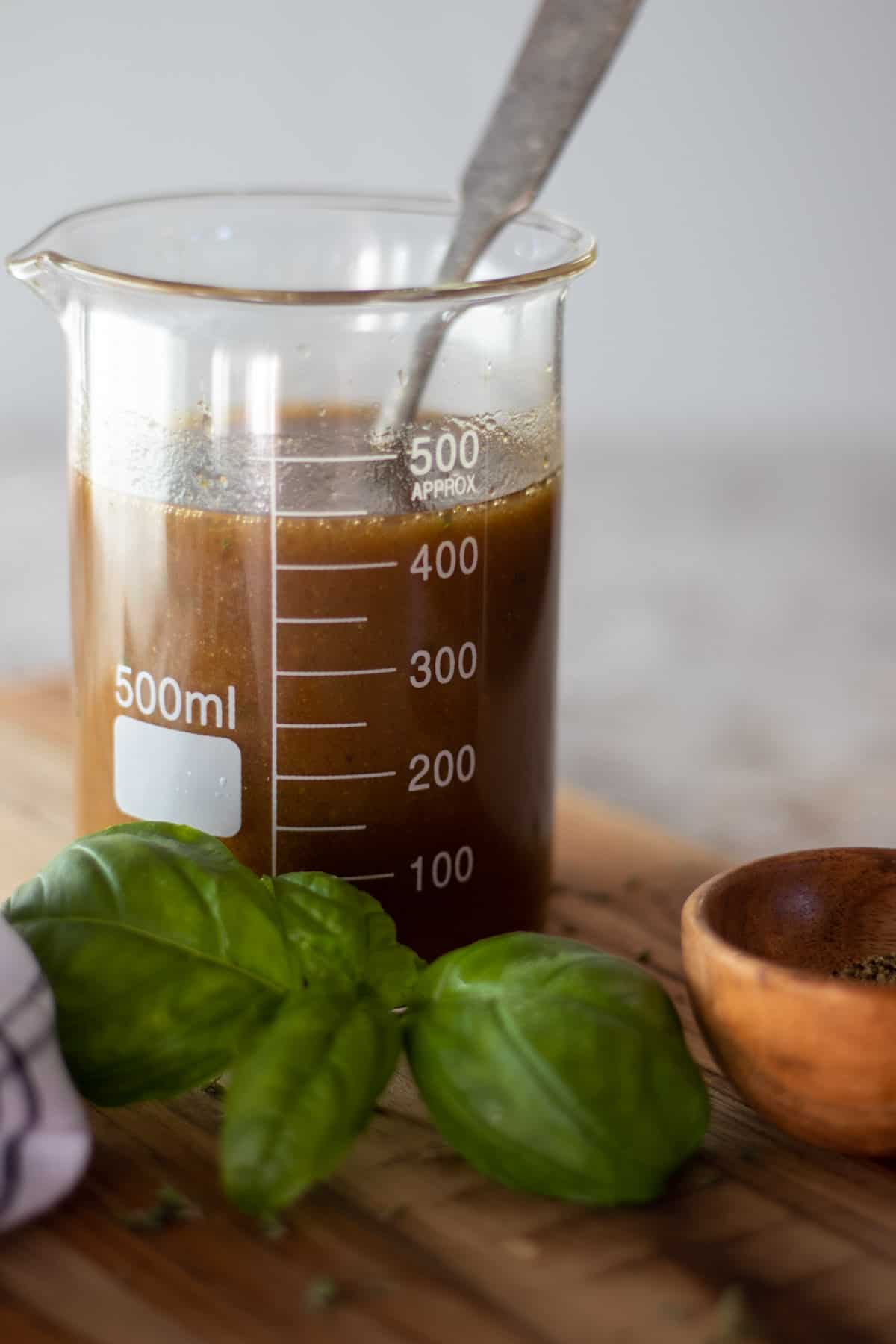 Creamy Basil Balsamic Vinaigrette The Frizzled Leek