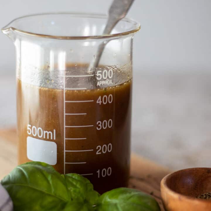 Creamy Basil Balsamic Vinaigrette The Frizzled Leek