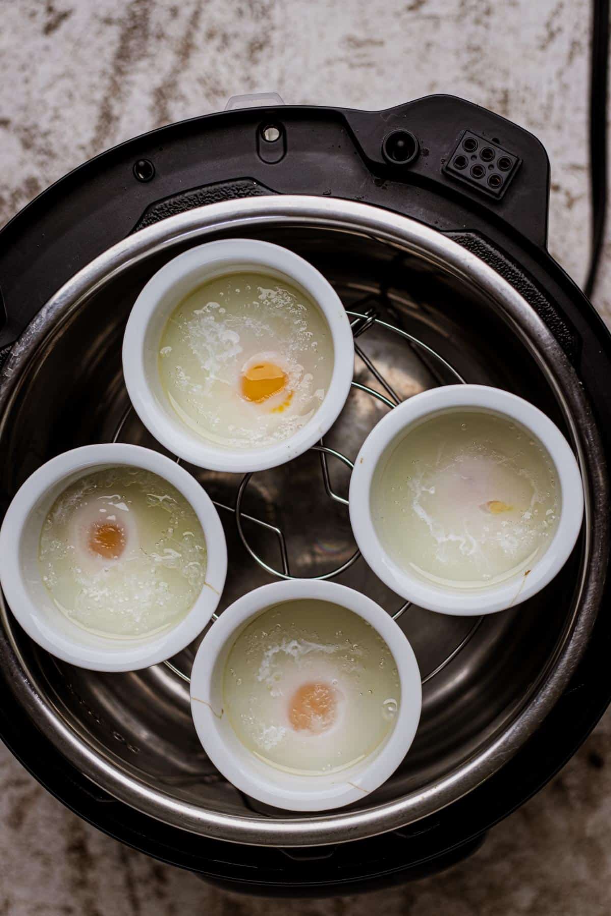 Perfect air fryer poached eggs (quick and easy) - The Frizzled Leek