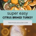 Turkey in citrus brine.