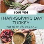 Thanksgiving turkey on a lage platter with gravy.