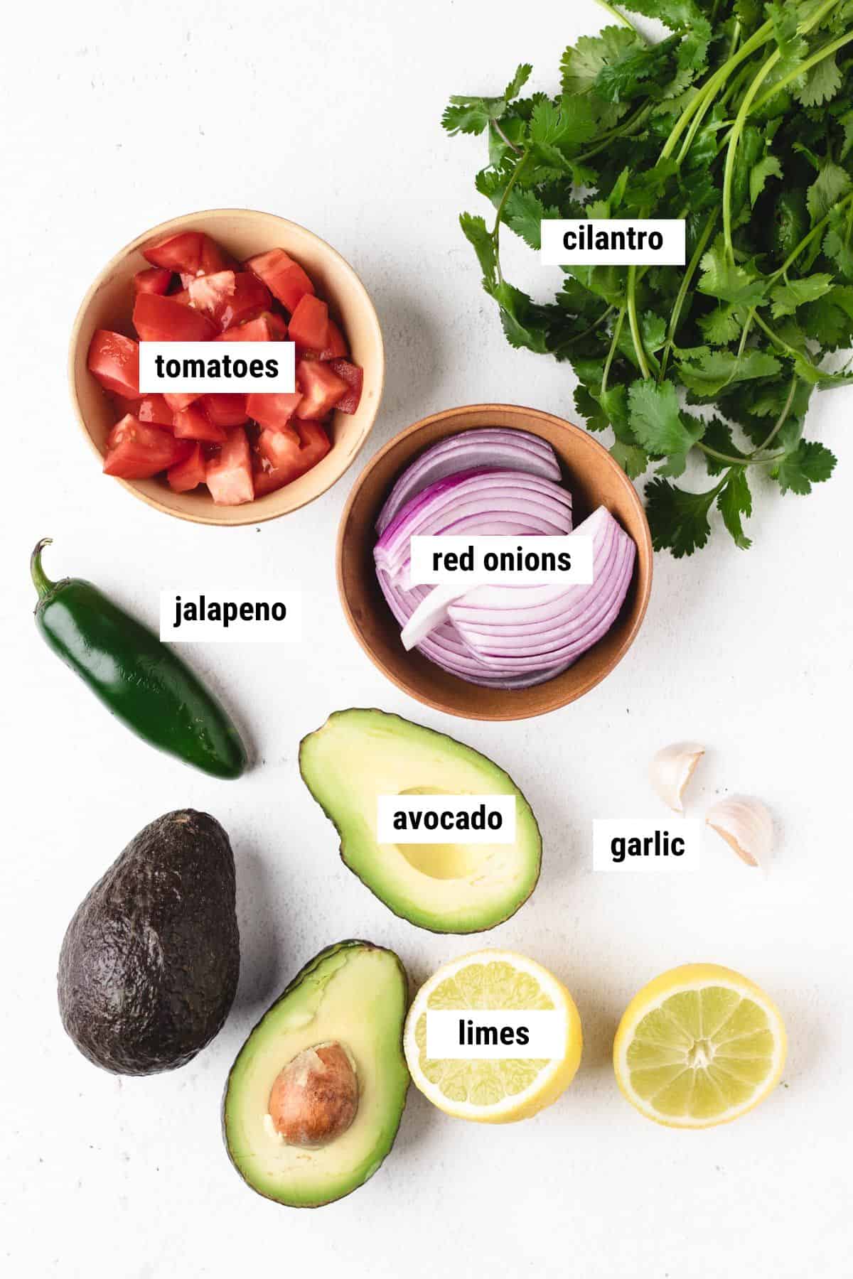 Overhead photo of the ingredients used in this recipe.