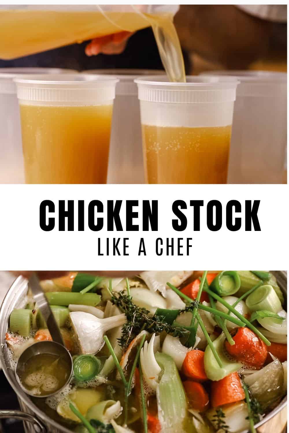 Roasted Chicken Stock Recipe - The Frizzled Leek